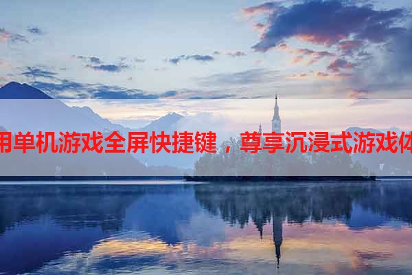 使用单机游戏全屏快捷键，尊享沉浸式游戏体验