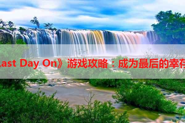 《Last Day On》游戏攻略：成为最后的幸存者
