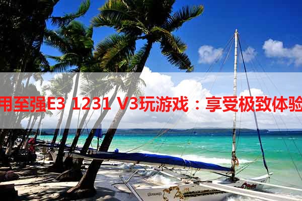 用至强E3 1231 V3玩游戏：享受极致体验